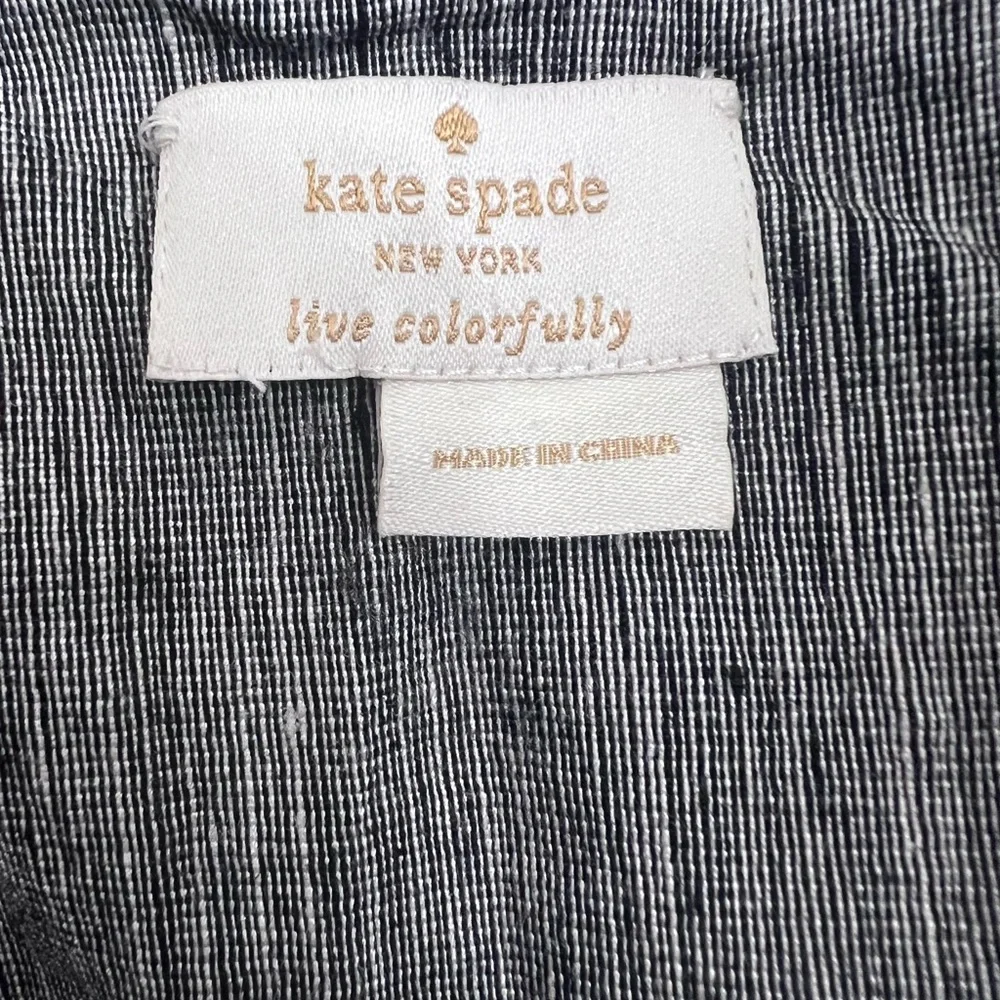 Kate Spade Front Zip Gray Dress XS